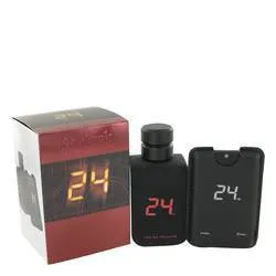 24 Go Dark The Fragrance Eau De Toilette Spray   .8 oz Mini Pocket Spray By ScentStory