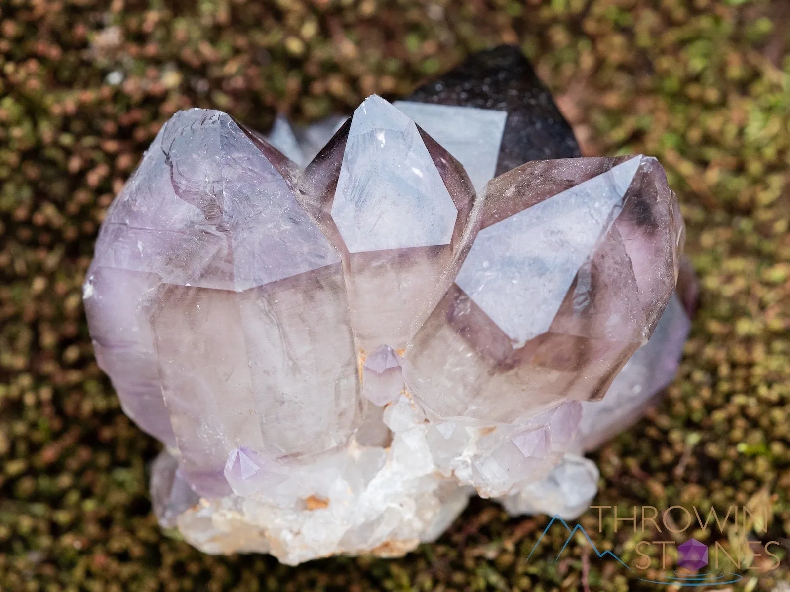 AMETHYST SMOKY QUARTZ Raw Crystal Cluster - Birthstone, Unique Gift, Home Decor, 39898