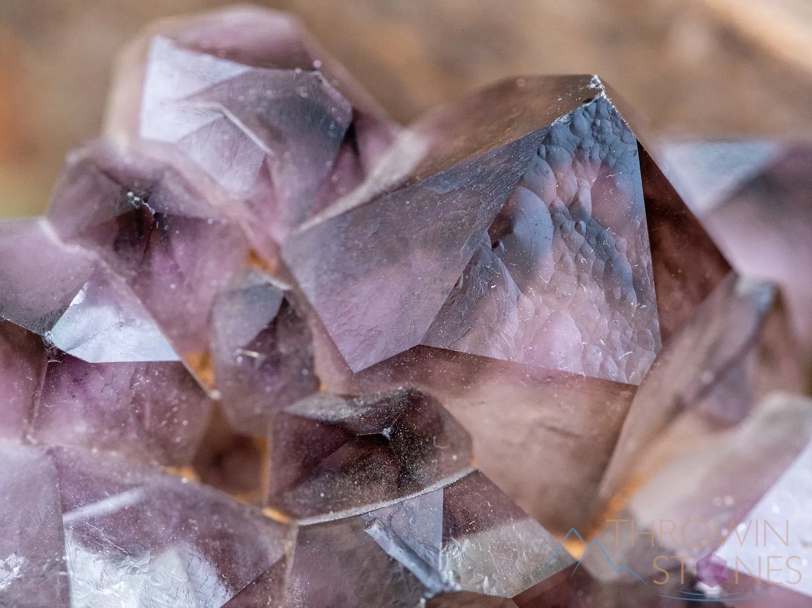 AMETHYST SMOKY QUARTZ Raw Crystal Cluster - Birthstone, Unique Gift, Home Decor, 39898