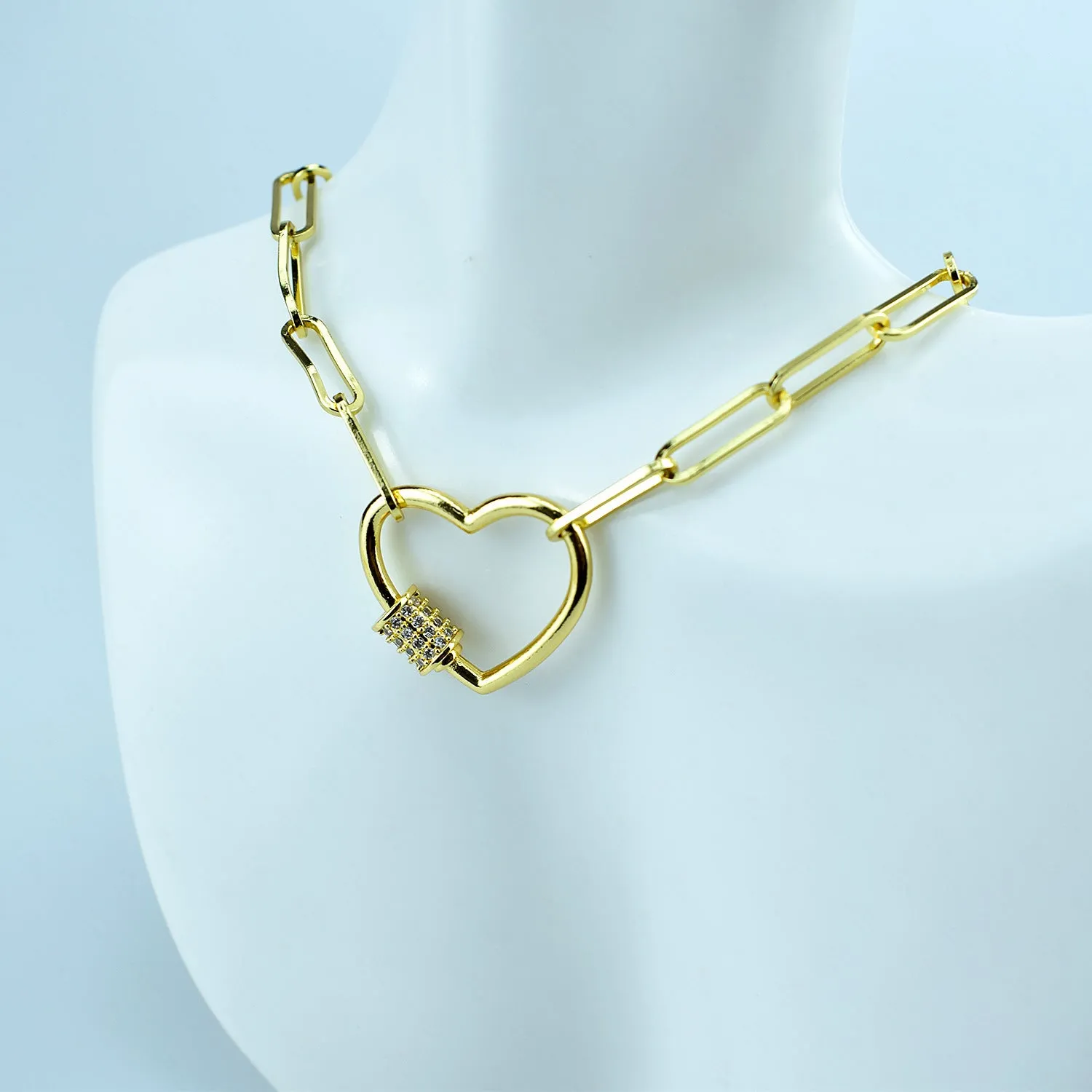 Buckle Heart Necklace