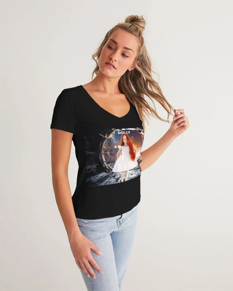 DOLLY UNIVERSE Women's V-Neck Tee