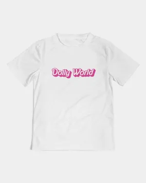 DOLLY WORLD MANNEQUIN BOW BARBIE PINK Kids Tee