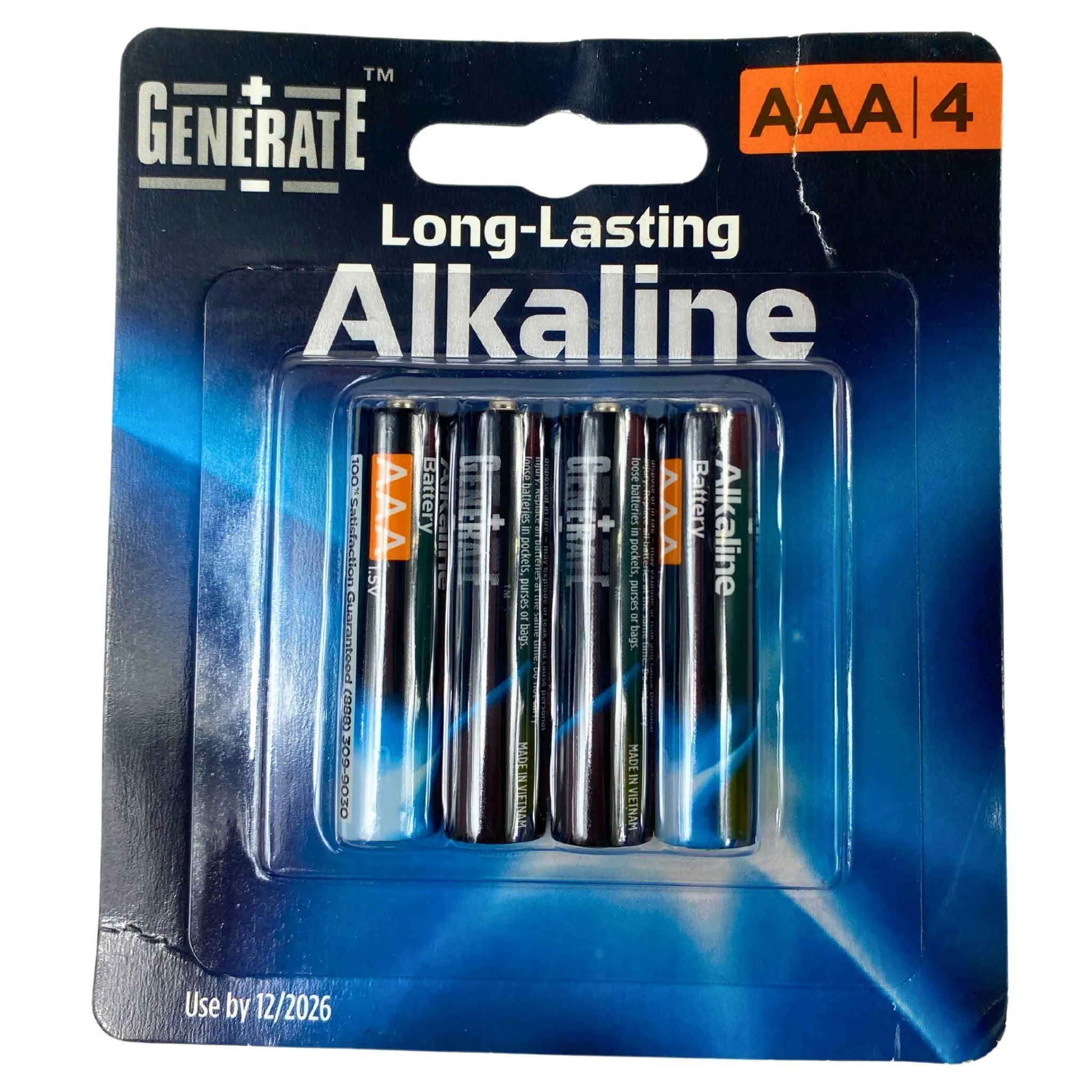 Generate Alkaline Long Lasting AAA4 (96 Pcs Lot)