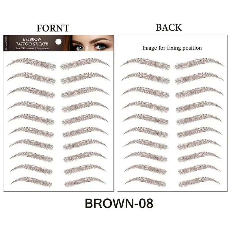 Get Perfect Brows Instantly with Long Lasting Tattoo Stickers!