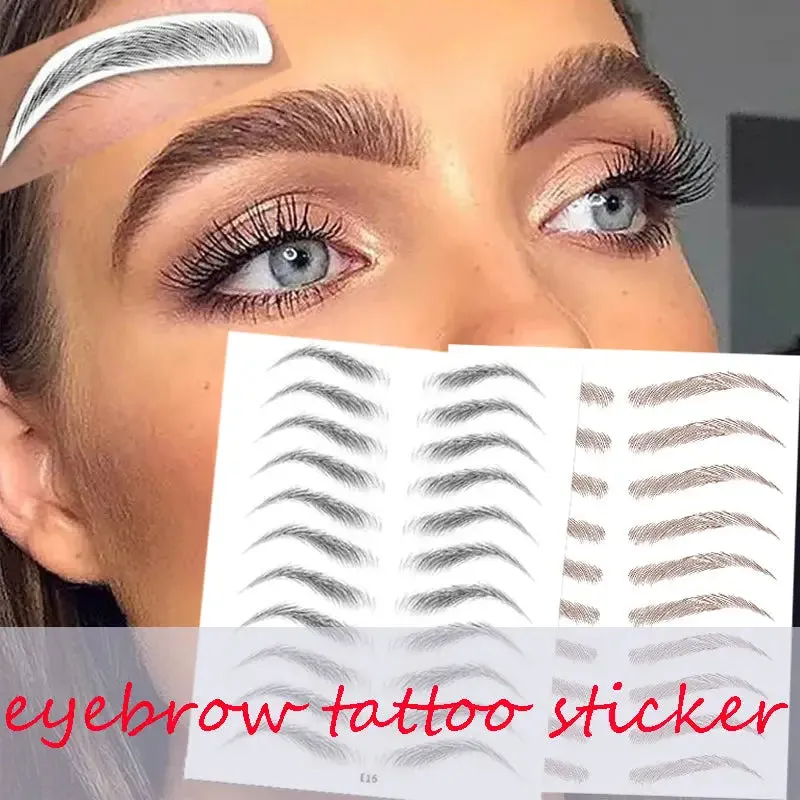 Get Perfect Brows Instantly with Long Lasting Tattoo Stickers!