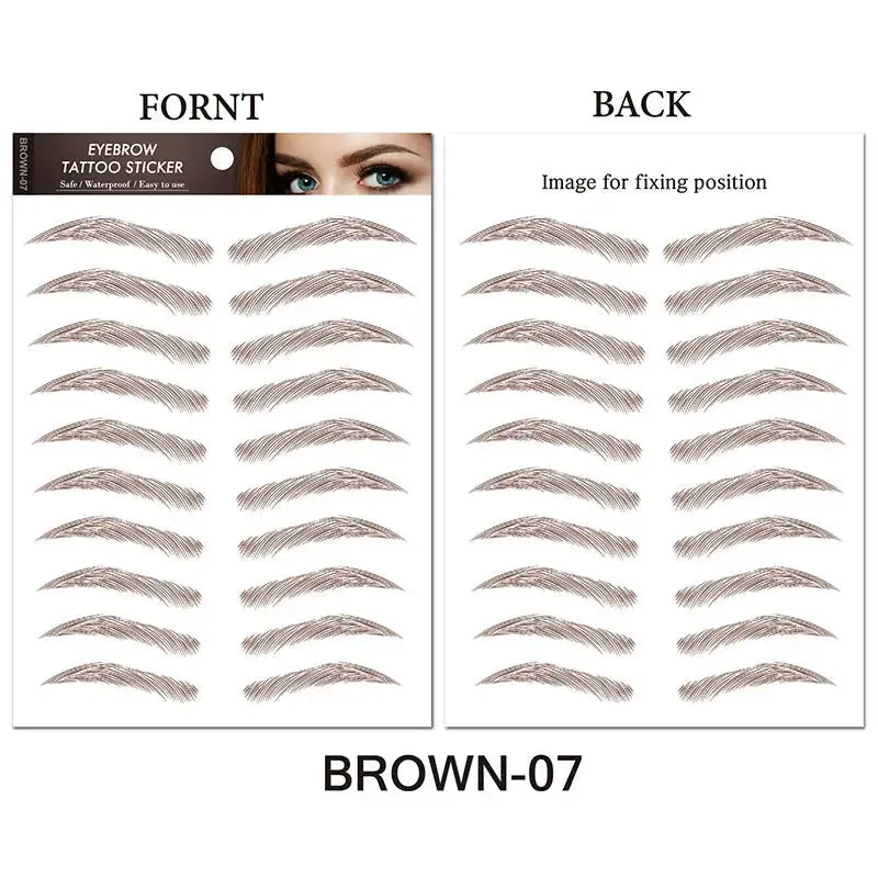 Get Perfect Brows Instantly with Long Lasting Tattoo Stickers!