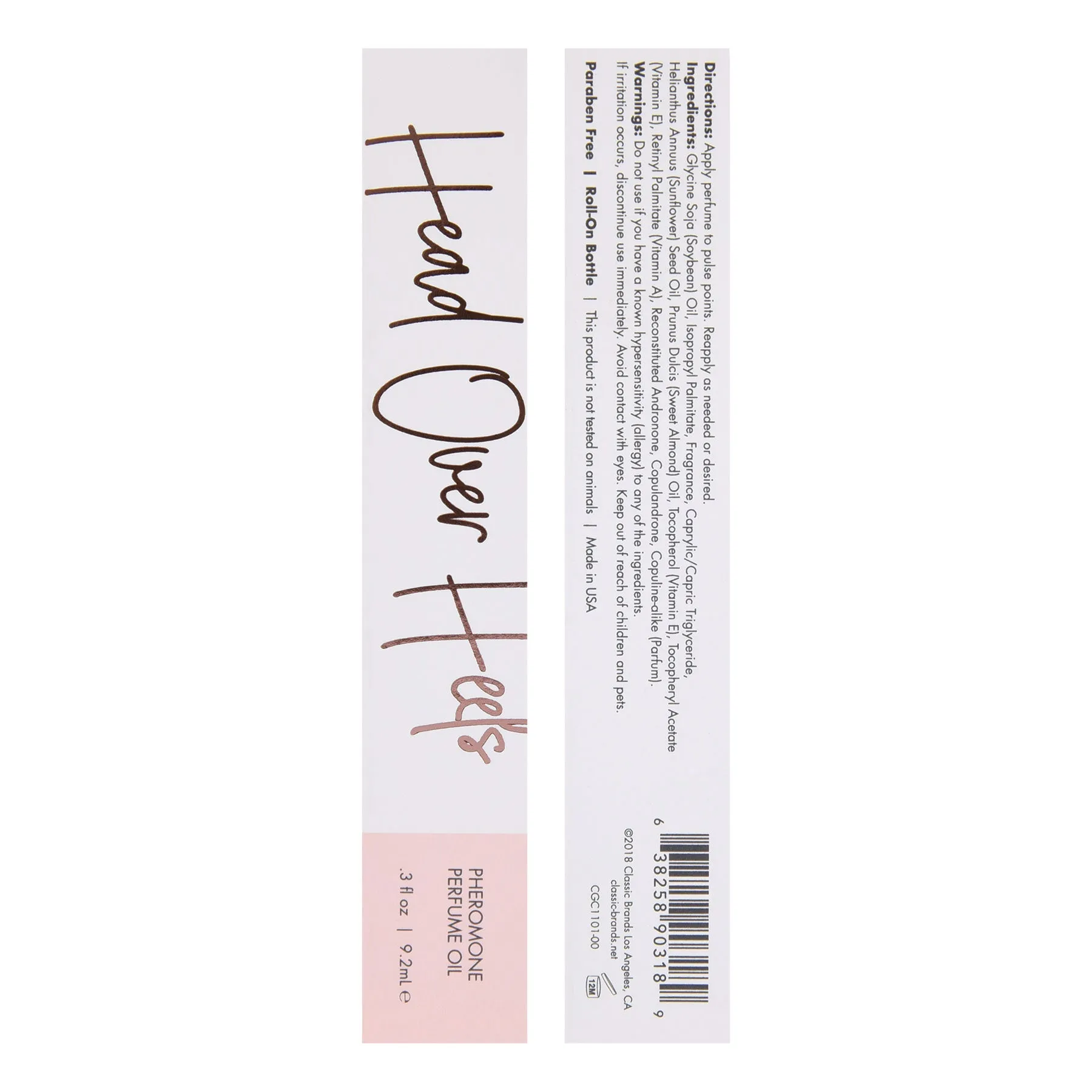 Head Over Heels - Pheromone Perfume Oil - 9.2 ml