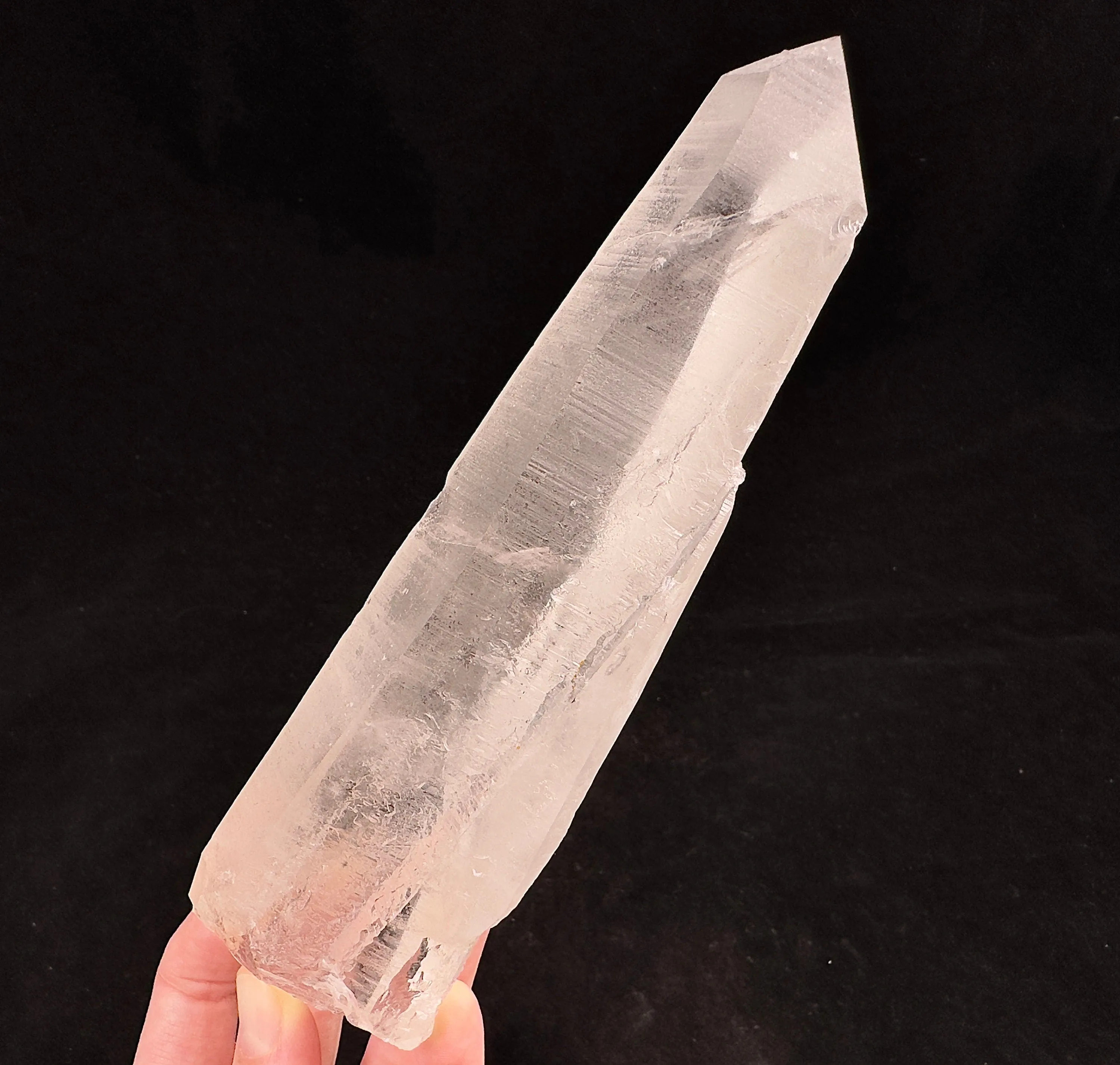 LEMURIAN QUARTZ Crystal Point - Raw Rocks and Minerals, Home Decor, Unique Gift, 53486