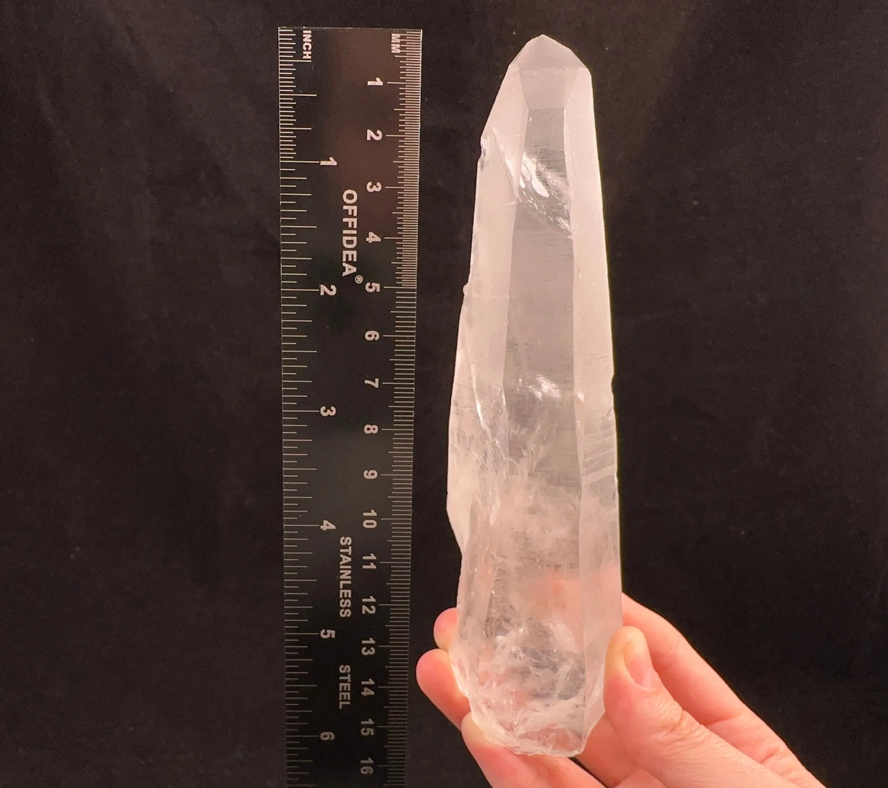 LEMURIAN QUARTZ Crystal Point - Raw Rocks and Minerals, Home Decor, Unique Gift, 53486