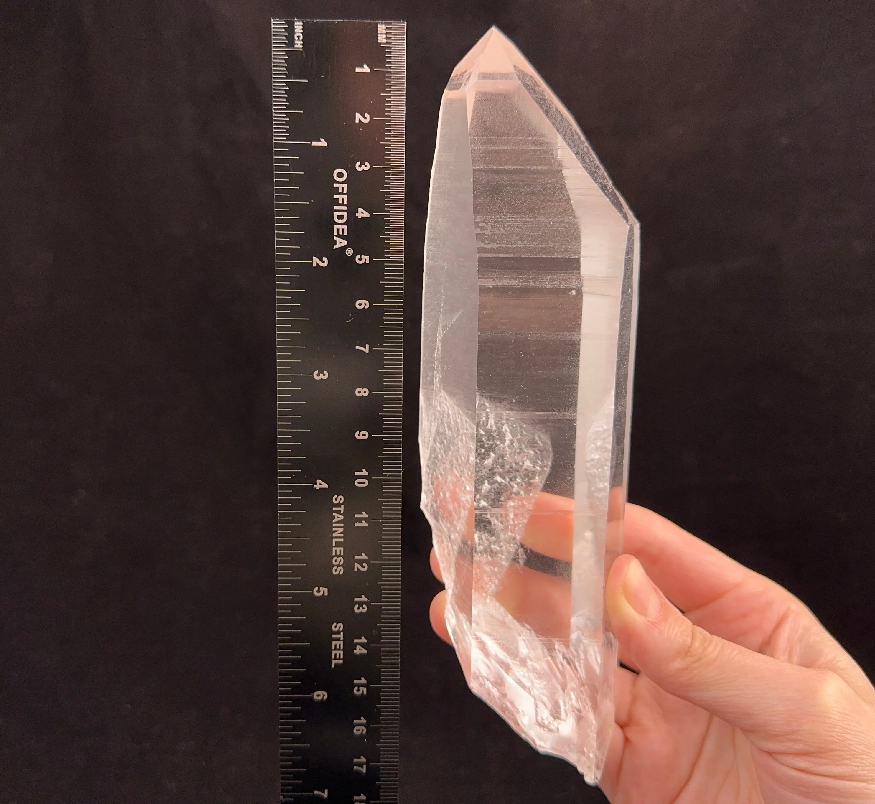 LEMURIAN QUARTZ Crystal Point - Raw Rocks and Minerals, Home Decor, Unique Gift, 53487