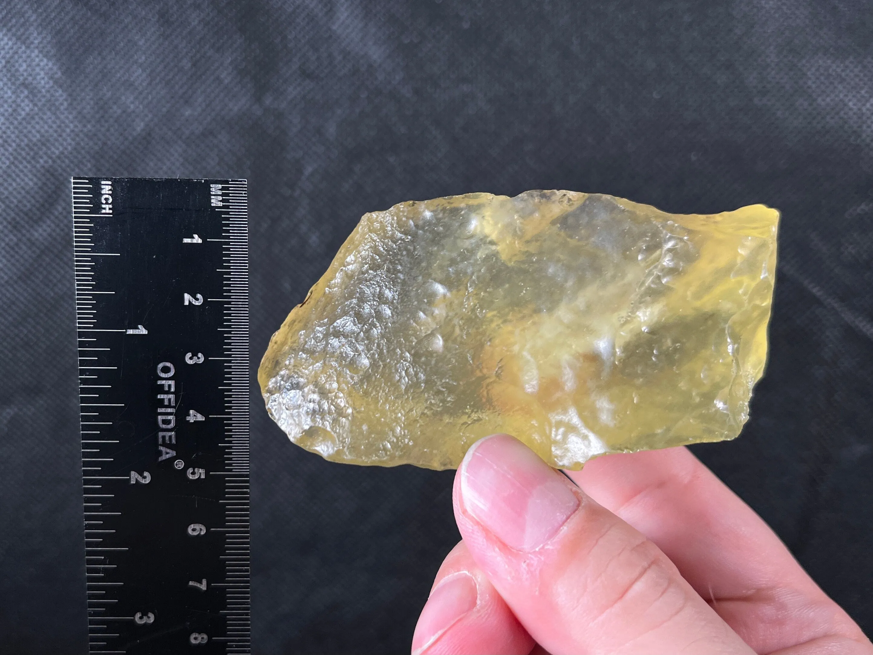 LIBYAN DESERT GLASS, Raw Crystal - Rare, 131.6g - Unique Gift, Home Decor, Raw Crystals and Stones, L1233