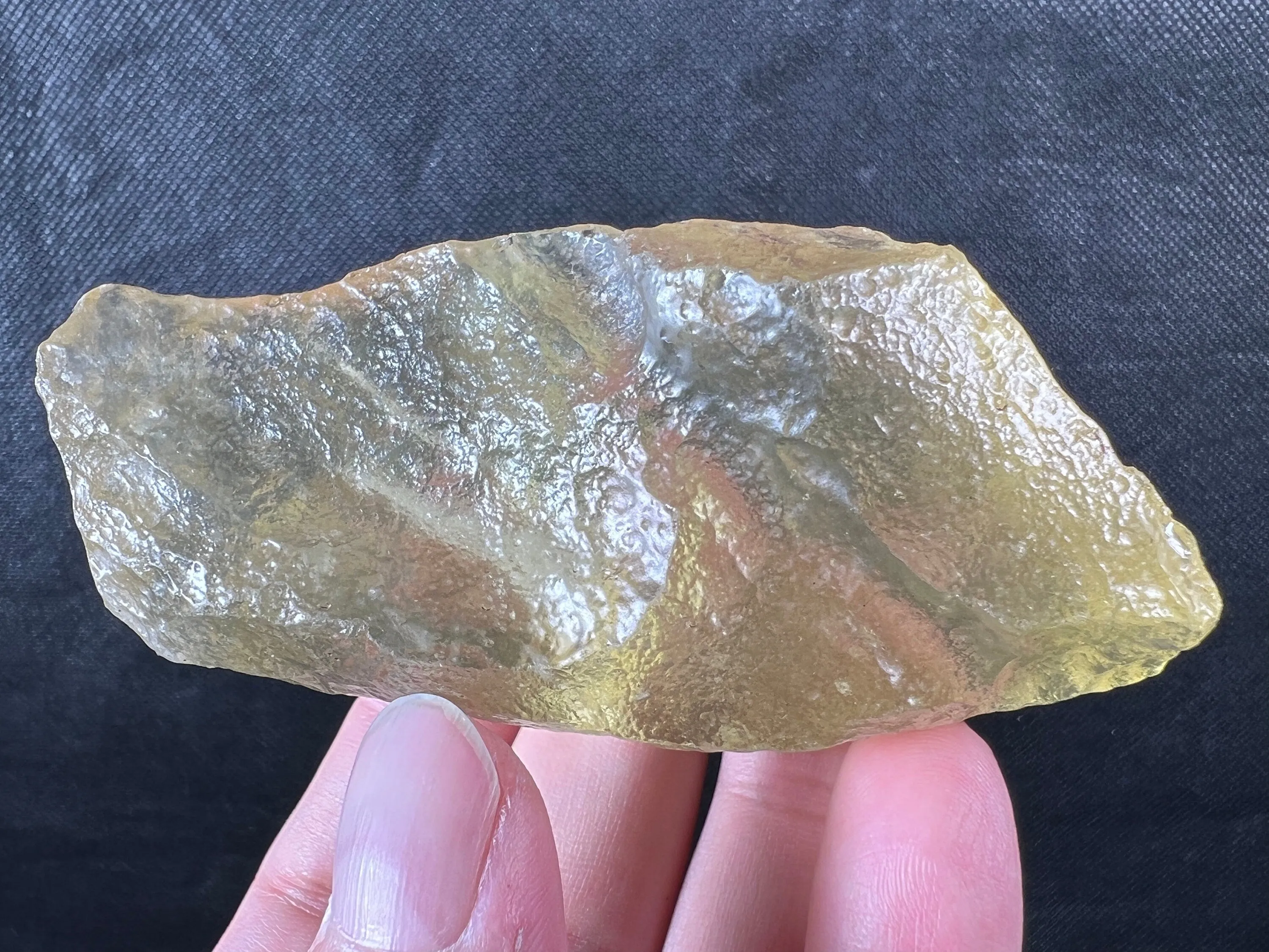 LIBYAN DESERT GLASS, Raw Crystal - Rare, 131.6g - Unique Gift, Home Decor, Raw Crystals and Stones, L1233