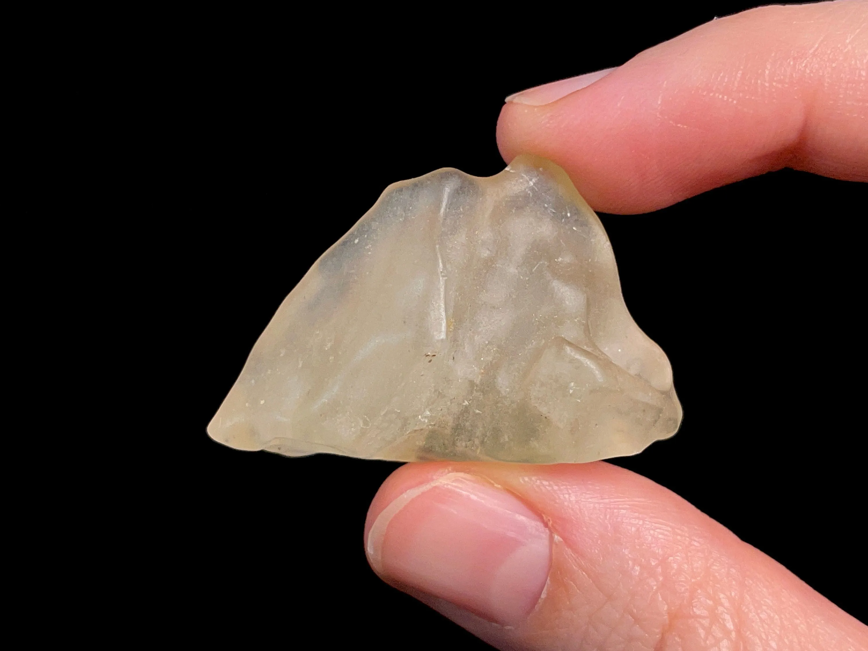 LIBYAN DESERT GLASS, Raw Crystal - Rare, 2A Grade, 14.7g - Unique Gift, Home Decor, Raw Crystals and Stones, 46905