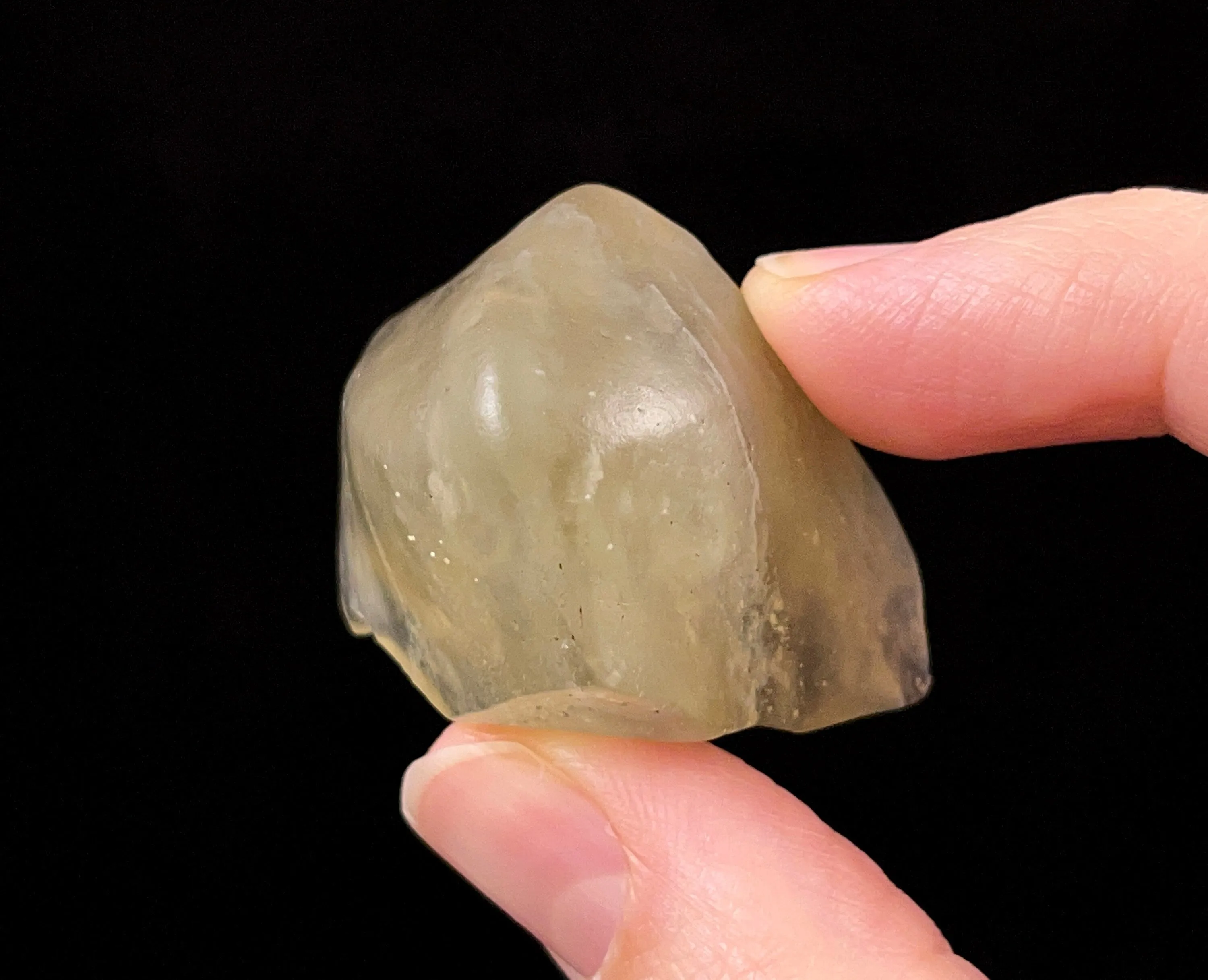 LIBYAN DESERT GLASS, Raw Crystal - Rare, Green - Raw Rocks and Minerals, Unique Gift, Home Decor, 52180