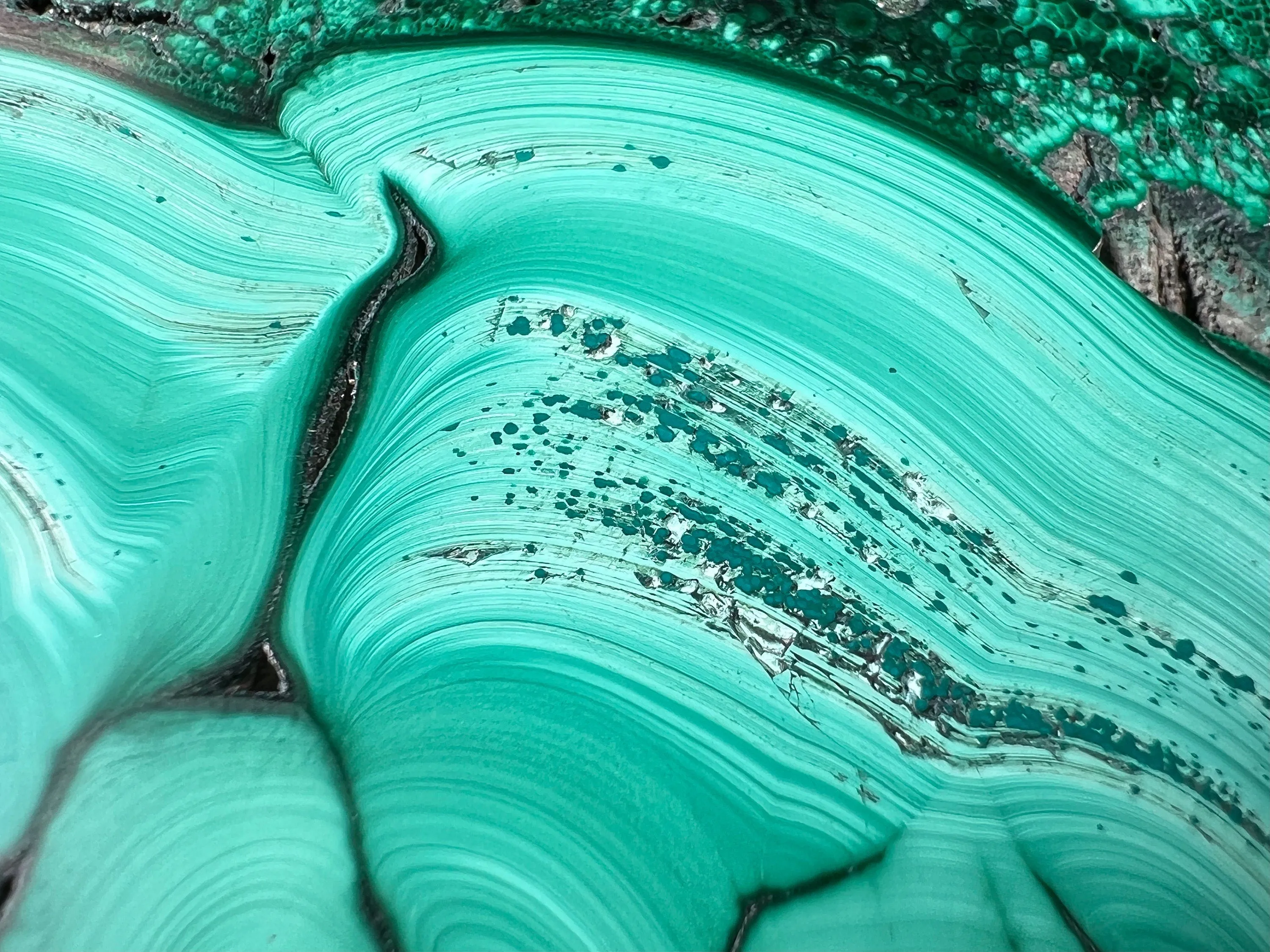 MALACHITE Crystal Slab - Green Malachite Stone, Jewelry Making, Unique Gift, Home Decor, 50445