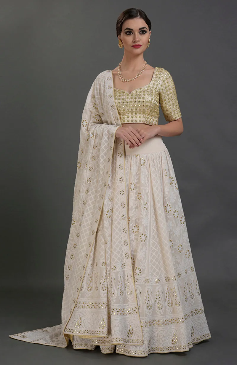 Master Piece Chikankari Lehnga, Dupatta & Blouse