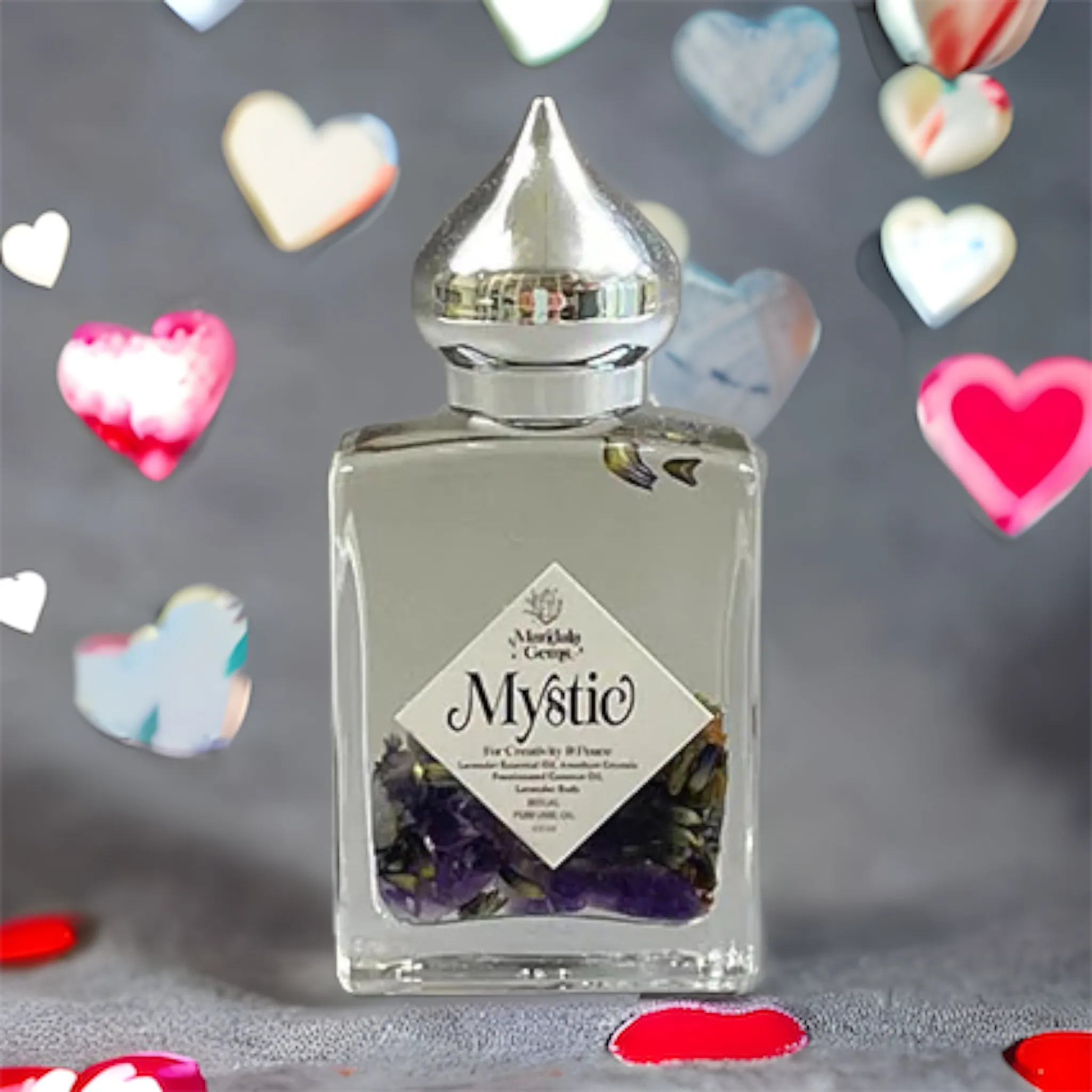 MYSTIC Amethyst   Lavender Crystal Infused Perfume Oil