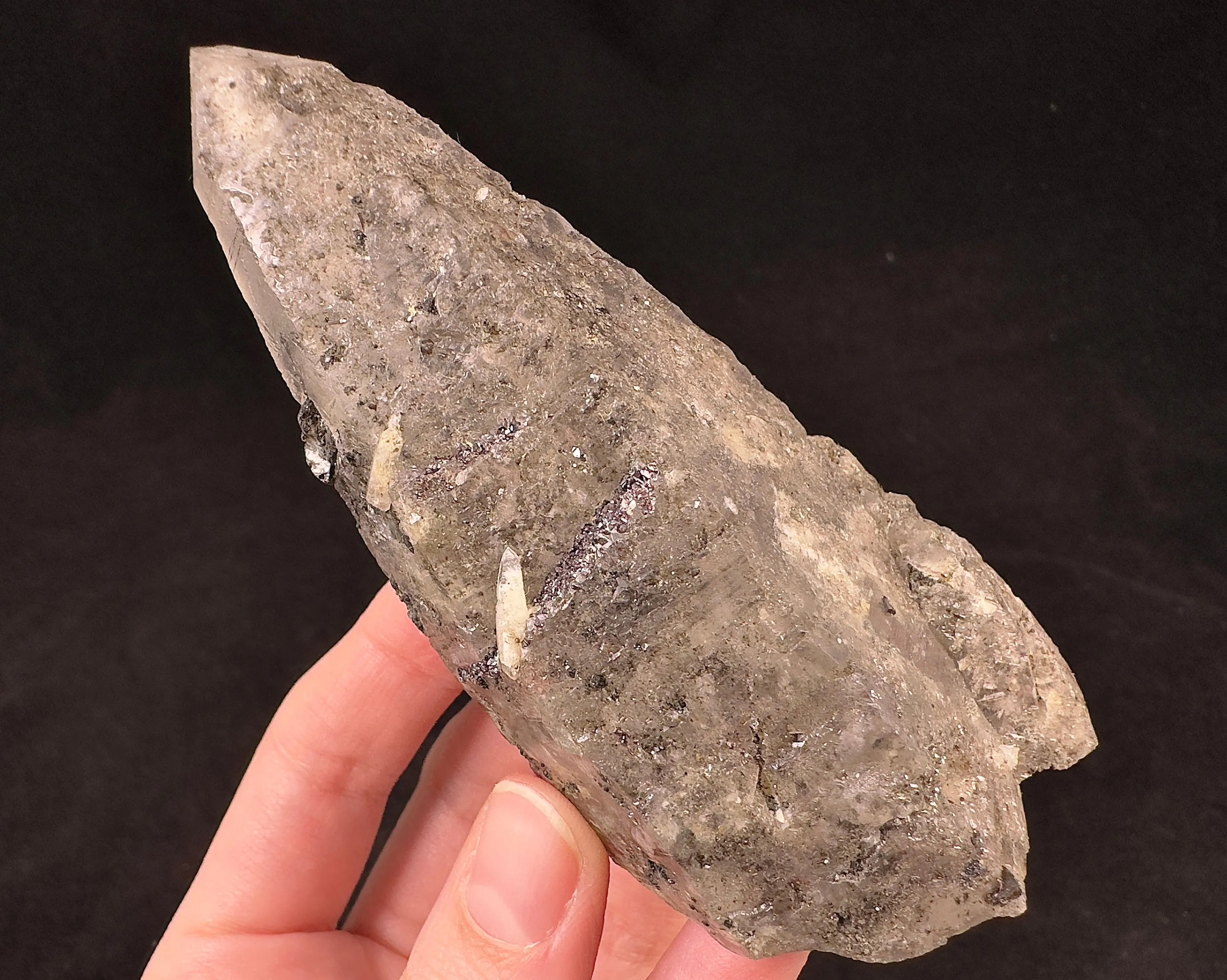 Raw WITCHES FINGER LEMURIAN Quartz Crystal - Raw Rocks and Minerals, Home Decor, Unique Gift, 53249