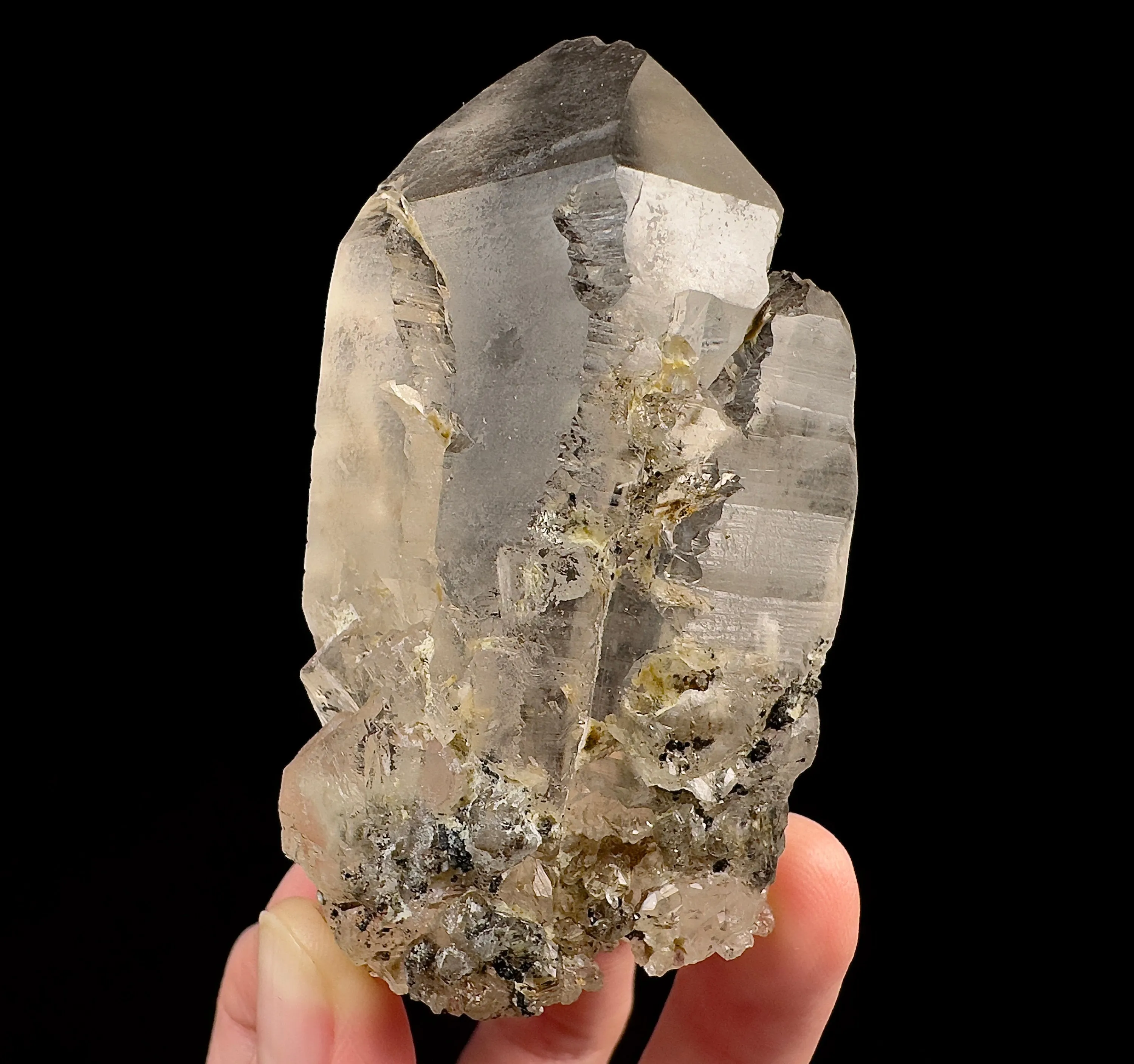 Raw WITCHES FINGER LEMURIAN Quartz Crystal - Raw Rocks and Minerals, Home Decor, Unique Gift, 53262