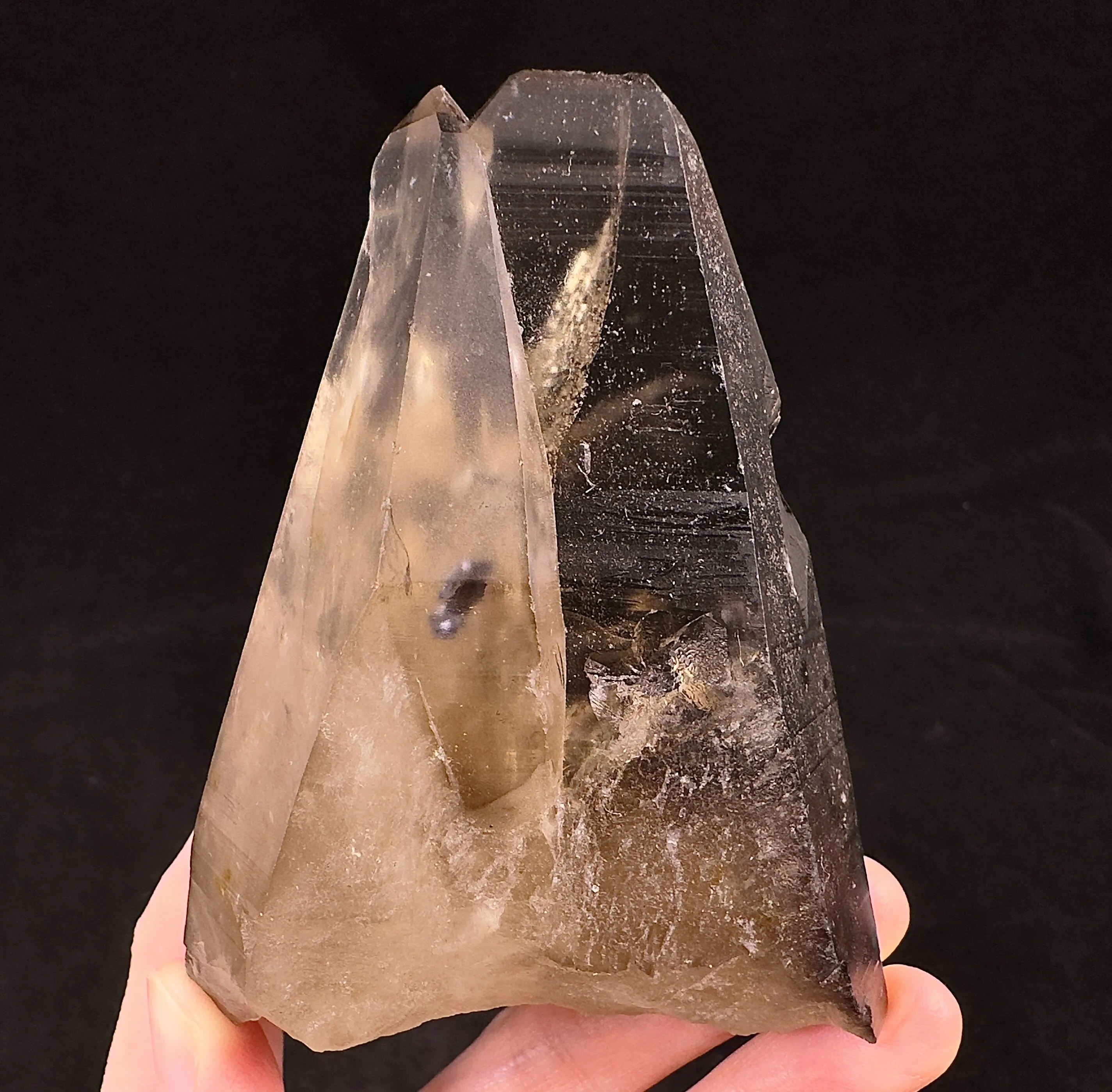 Raw WITCHES FINGER LEMURIAN Quartz Crystal Twin - Raw Rocks and Minerals, Home Decor, Unique Gift, 53332