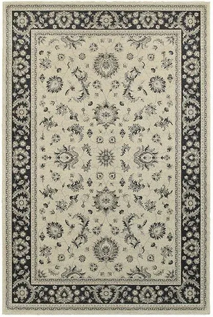 Richmond 117W Ivory / Navy Rug