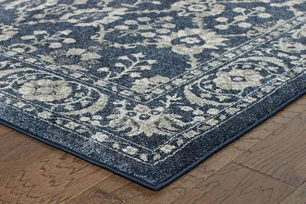 Richmond 8020K Navy / Grey Rug