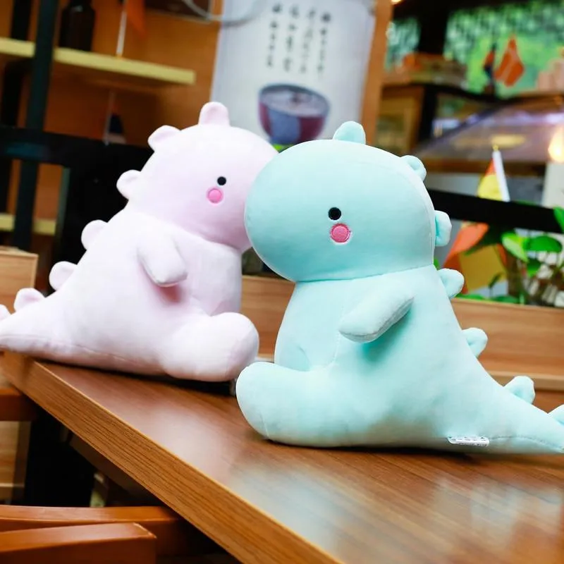 Ultra Soft Lovely Dinosaur Plush Doll Huggable Pink/Blue Stuffed Dino Toy Kids Huggable Animals Plush Toy 30/40/50cm