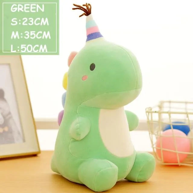 Ultra Soft Lovely Dinosaur Plush Doll Huggable Pink/Blue Stuffed Dino Toy Kids Huggable Animals Plush Toy 30/40/50cm